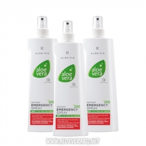 Aloe Vera Бързо действащ Спрей за спешна помощ с ферментирал гел Алое Вера, 3 х 400 мл Троен комплект