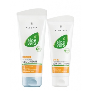 Aloe Vera Слънцезащитен комплект за кожа, която вече има тен