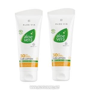 Слънцезащитен лосион Aloe Vera, Двоен комплект, Фактор 30