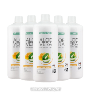 Aloe Vera Гел за пиене с мед за стомаха, Петорен комплект