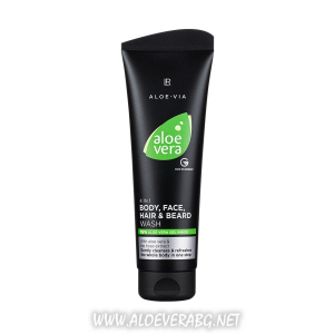 LR 4в1 Шампоан за тяло, лице, коса и брада Aloe Vera