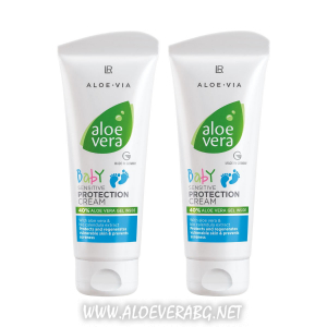 Aloe Vera Baby Sensitive Бебешки Крем Против Подсичане | Двоен комплект