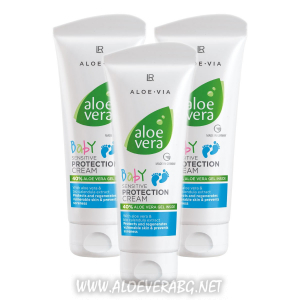 Aloe Vera Baby Sensitive Бебешки Крем Против Подсичане | Троен комплект