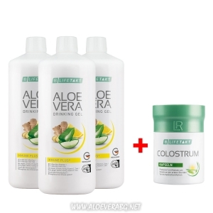 Комплект за Имунната система Aloe Vera Immune Plus Троен комплект + Коластра на капсули