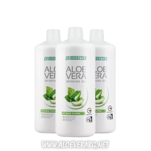 Aloe Vera Гел за пиене с коприва при отпадналост, умора, високо кръвно и холестерол, Месечен комплект