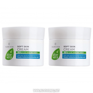 LR Aloe Vera Soft Skin Нежен Крем за Лице и Тяло | Двоен комплект