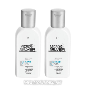 Хигиенен Гел за Почистване на Ръцете Microsilver Plus | Двоен комплект
