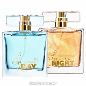 LR Дамски Комплект Парфюми Shine, съдържащ 1 бр Дамски парфюм Shine by Day и 1 бр Дамски парфюм Shine by Night